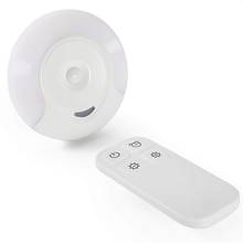 Luminária de parede led para casa, lâmpada noturna com controle remoto para berçário de bebês