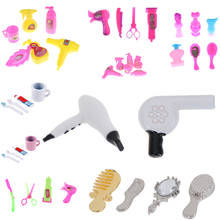 New 1/12 Dollhouse Miniature Comb Hair Dryer Toothpaste Toothbrush Bathtub for Dolls Bathroom Accessories 2024 - buy cheap