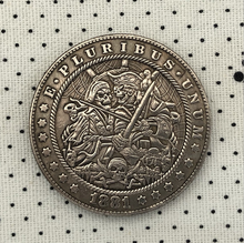 Crânio pirata moeda comemorativa americano morgan hobo retro moeda crânio moeda presente lembrança 2024 - compre barato