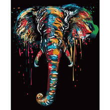 Pintura por números diy dropshipping 40x50 60x75cm pintado sob as estrelas animal lona decoração do casamento arte imagem presente 2024 - compre barato