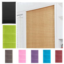 Self-Adhesive Pleated Blinds Half Blackout Window Curtains For Bathroom Kitchen Living Room Balcony Shades for Window Door 2024 - buy cheap