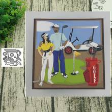 Metal Cutting dies Golf cart cut Scrapbooking Paper Craft Handmade Card Punch Art Cutter Decorative Stencil 2024 - buy cheap