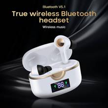 Auriculares inalámbricos TWS con Bluetooth 5,1, intrauditivos con micrófono, batería externa, estéreo de graves, Hifi 2024 - compra barato