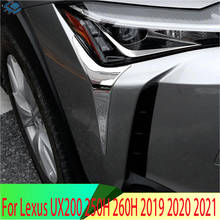 For Lexus UX200 250H 260H 2019 2020 ABS Chrome Front Head Light Headlight Lamp Cover Trim Molding Frame 2024 - buy cheap