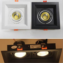 Lámpara LED empotrada de techo con controlador LED, 10W, 20W, 30W, 110V, 220V, LED regulable, para pared, iluminación del hogar 2024 - compra barato