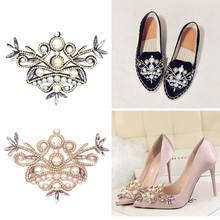 Diamante Rhinestone Shoe Clips Charms Buckle Removable Crystal Shoe Decoration Flower Decorative Shoe Accessories 2024 - buy cheap