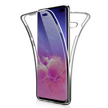 360 прозрачный мягкий ТПУ чехол для Samsung Galaxy S10 Lite S9 S8 S10 Plus S10E Note 9 8 A10 M10 чехол Fundas силиконовый чехол для телефона 2024 - купить недорого