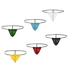 Sexy Underwear Thongs See Through Mesh Men's Underwear Mens Sexy Underpants Lingerie Men Thongs and G Strings Tanga Hombre 2024 - buy cheap