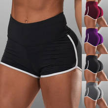 Pantalones cortos deportivos informales para mujer, pantalón corto Sexy de entrenamiento, color negro y gris, envío directo, novedad 2024 - compra barato