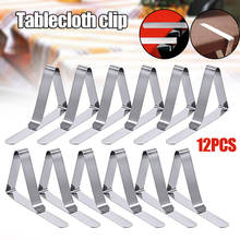 Tablecloth Clips 12Pcs Stainless Steel Picnic Table Clips Table Cloth Holders for Picnics Marquees Weddings Parties J2Y 2024 - buy cheap