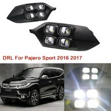 2Pcs Car LED Daytime Running Light DRL for Mitsubishi Pajero Sport Montero 2016-2017 2024 - buy cheap