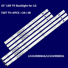 Tira de luces LED de retroiluminación, accesorio para LG 43UJ6300 43UK6300PUE LC43490087A LC43490088A LC43490077A LC43490078A ssc_43uj63 _ A, novedad, 6 piezas 2024 - compra barato