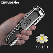 XIWANGFIRE-linterna LED portátil recargable por USB, batería de litio integrada de 1200mAh, iluminación para exteriores, Camping impermeable 2024 - compra barato