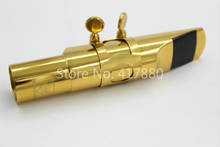 Boquilla de saxofón Alto lacado en oro y Metal de MARGEWATE, accesorios para saxofón, tamaño 5 6 7 8 9 2024 - compra barato