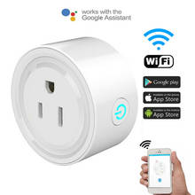 Smart Wifi Power Plug with Surge Protector Voice Control Smart Home Wifi Wireless Socket Outlet Work with Alexa Google Home Tuya 2024 - buy cheap