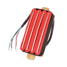 1Pc Electric Guitar Dual Rail Humbucker Pickups 4 Core Wire Red Luthier Tool 2024 - buy cheap