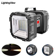 Super Bright LED Spotlight Searchlight Rechargeable Double Head LED Fishlight With XHP 70.2 Bead Waterproof Camping Light 2024 - buy cheap