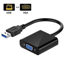 Adaptador USB 3,0 a VGA, tarjeta de vídeo externa, convertidor multipantalla para Win 7/8/10, ordenador portátil, proyector de Monitor 2024 - compra barato