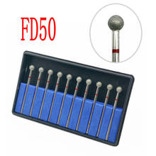 FD50 стоматологический алмазный шлифовальный бор, дрель для зубных ногтей HP Diamond Burs для низкоскоростных прямых наконечников, лаки для ногтей 2024 - купить недорого