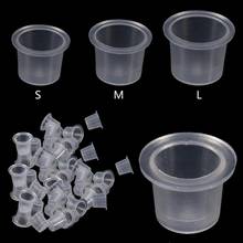 1000 Pcs S/M/L Plastic Disposable Microblading Tattoo Ink Cap Cups Permanent Makeup Tattoo Pigment Holder Container Accessories 2024 - buy cheap