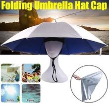 Sunproof Fishing Foldable Head Umbrella Hat Anti-Rain Anti-UV Outdoor Fishing Caps Portable Travel Hiking Beach Fishing Umbrella 2024 - buy cheap