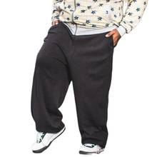 ANPOETCHY Brand Hip Hop Joggers Men Sweatpants Warm Fleece Loose Baggy Harem Pants Trousers Plus Size L-4XL For Weight 60-150KG 2024 - buy cheap