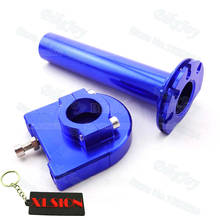 Aluminum Alloy CNC Twist Throttle Settle Housing Grip 7/8" 22mm Blue for Dirt Pit Bike ATV Quad Scooter Motocross Motorcycle 2024 - buy cheap