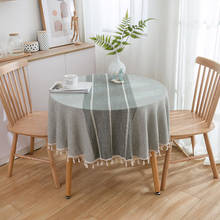 150cm Round Table Cloth Tassel Tablecloth For Coffee table Home Kitchen Decoration 2024 - buy cheap