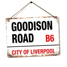 Goodison Road -Metal Wall Sign Plaque Art- Liverpool Football Stadium City Sport (Visit Our Store, More Products!!!) 2024 - buy cheap