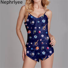 Women's Sleepwear Sexy Satin Pajama Set print V-Neck Pyjamas Sleeveless Cute Cami Top and Shorts SLP001416 2024 - buy cheap