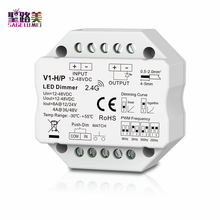 Controlador LED de un solo Color, atenuador de frecuencia de 12-48VDC 24V 36V, empuje Dim 250Hz, 500Hz, 2kHz, 8kHz, cuatro PWM para lámpara de cinta de tira led 2024 - compra barato