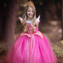Vestidos infantis para meninas vestido longo de festa cosplay fantasia vestido princesa tule adolescente roupas de crianças 2024 - compre barato