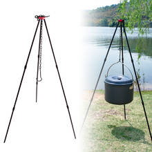 Easy to Carry Outdoor Camping Bonfire Campfire Tripod Portable Triangle Support Camping Bonfire Frame 2024 - buy cheap