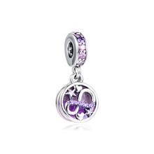 Fits Pandora Bracelet Real 925 Sterling Silver Eternity Mom Dangle Charm Beads for Women Jewelry DIY Making Kralen Berloques 2024 - buy cheap