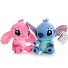 20CM Disney Cartoon Blue Pink Stitch Plush Dolls Anime Toy Lilo and Stuffed Toys Christmas Birthday Gifts for Kids 2024 - buy cheap