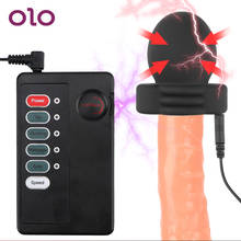 OLO glande-estimulador eléctrico para el pene para hombre masturbación masculina, terapia de entrenamiento de retraso de choque eléctrico, juguete sexual para masaje para hombre 2024 - compra barato