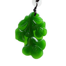 Colgante de Orquídea Ruyi de nefrita verde para mujer, joya de Magnolia, Regalo para mamá 2024 - compra barato
