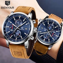 2022 New Quartz Men's Watches BENYAR Top Brand Luxury Sport Wristwatch Men Waterproof Chronograph Military Clock Reloj hombres 2024 - buy cheap