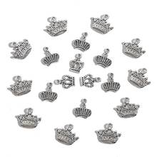 Abalorio de corona de aleación de 20-50 piezas para collar y pendientes DIY, accesorios para hacer joyas hechas a mano 2024 - compra barato