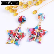 Acrylic Pendientes Earrings Fashion Jewelry Dangle Earrings Women Drop Earrings Korean Boho Earings Summer Earring Wholesale New 2024 - buy cheap