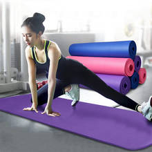 Esterilla de Yoga antideslizante para hacer ejercicio, esterilla de trabajo de gimnasia para principiantes, ecológica, 173x60x0,6 cm 2024 - compra barato
