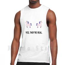 Https : / / / Dp / B076Vq9Gsv tank tops vest 100% Cotton Unicorns Breasts Real Boobs Fantasy Science Fiction Nerd Geek 2024 - buy cheap