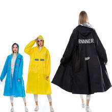 Sqinans-novo casaco longo impermeável feminino, poncho de chuva com jaqueta resistente à água para trilha masculino 2024 - compre barato