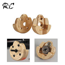 2pcs Brass Counterweight Portal Cover Plates Steering Knuckle Housing Cap for Axial SCX10 III AXI03007 Capra 1.9 UTB AXI03004 2024 - buy cheap