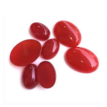 Fashion natural stone 13x18mm red Oval CAB CABOCHON 10x14mm for Jewelry&Clothes Accessories wholesale 50pcs/lot free shipping 2024 - buy cheap