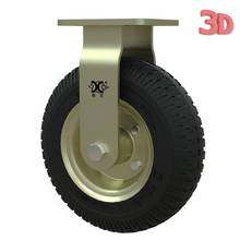 Титановый 8-дюймовый надувной резиновый ролик с фиксированным колесом, позолоченная воздушная багажная тележка для отеля, услуги гаража, Входная машина 2024 - купить недорого