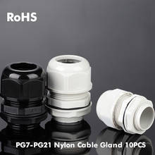 10pcs IP68 Waterproof PG7 PG9 PG11 PG13.5 PG16 PG21 Cable Gland Connector Plastic Flex Spiral Strain Relief Protector For 3-6.5 2024 - buy cheap