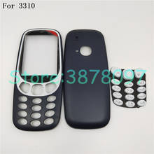 Original novo habitação completa para nokia 3310 face frame caso capa de bateria com teclado 2024 - compre barato