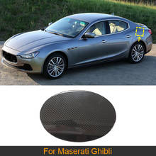 Carbon Fiber Fuel Oil Tank Cap Sticker Protector for Maserati Ghibli 2014 - 2018 Car Oil Tank Cover Cap Trim 2024 - buy cheap