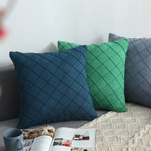Decorative Plaid Nordic Pillow Cover Suede Diamond Shape Cushion Cover Decorative Pillows Case  Home Cover 2024 - buy cheap